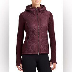 ATHLETA Vortex Hybrid Quilted Jacked in Chianti XS